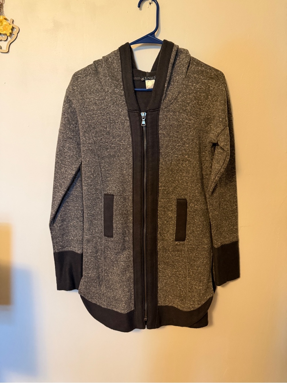 Venus Tunic Length Zip Up Jacket